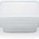 Replacement Snap Locking Lids For Otis Classic Glass Meal Prep Food Storage Container 28oz Size - 4pc Lids