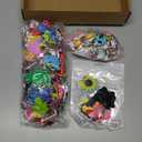 Highergo 120 Pcs Cartoon Keychains Bulk for Kids Cute Backpack Keyring Dinosaur Unicorn Astronaut Animal Rainbow Keychains for School Classroom Prizes Birthday Christmas Party Favors Gift