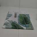 KGORGE Shower Curtains for Bathroom - Tropical Leaves Plant on White Background Odorless Curtain for Bathroom Showers and Bathtubs, 72 x 72 inches Long, Hooks Included