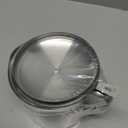 Oil Strainer Pot 304 Stainless Steel Oil Separator, Grease Strainer and Container Oil Strainer Pot with Filter and Lid, Oil Filter Vessel Ergonomic Handle Large Capacity (1.5L)