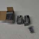 8 Pack Door Barricade Brackets, Open Bar Holder U Bracket with Screws and Anchors, Heavy Duty Security Holder Bracket Stopper Tool Hanger for Barn, Shed, Garage Doors, Fits 2x4 Boards