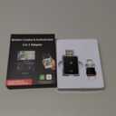 Wireless CarPlay Adapter, 2025 Upgraded 2-in-1 Mini Size CarPlay & Android Auto, Convert Wired to Wireless with USB & Type-C, Plug & Play, Stable Control & No Delay Car Play with iPhone & Android