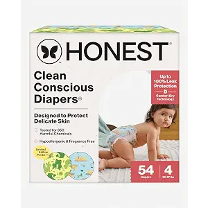Honest Diapers 2 packs of 26 size 4
