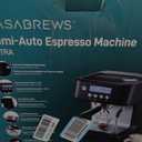 CASABREWS Ultra Espresso Machine with LCD Display, 20 Bar Espresso Maker with Powerful Milk Frother, Customizable Brewing Temperature, Barista-Level Latte and Cappuccino Machine for Home, Black