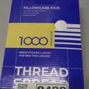 THREAD SPREAD 100% Egyptian Cotton Pillow Cases King - 1000 Thread Count White King Pillow Cases Set of 2, Soft Cooling & Breathable Extra Long Staple Sateen Weave Cotton Pillowcases for King Pillows