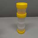 Space Saving Nail and Screw Container,Small Screw Storage Organizer Box,Translucent Fun System,Portable Small Parts Storage Containers 12 Cups & 9 Caps for Fastener Nails Nuts Bolts,Oroto Linka