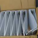 Cardinal Economy 3-Ring Binders, 1", Round Rings, Holds 225 Sheets, ClearVue Presentation View, Non-Stick, White, Carton of 12 (90621)