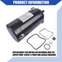 UST1152 Swimming Pool Pump Motor Kit 1.5 HP 115/230V Replacement for Smith Century Hayward, for Hayward/Super Pump/Super II and Jacuzzi Magnum Pumps