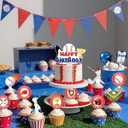 2 x 25 Pcs Baseball Cake Topper & Cupcake Toppers Baseball Birthday Decorations Sports Theme Party Decorations