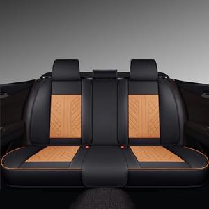 GXT Bench Seat Cover, Premium Faux Leather Bench Seat Covers for Trucks - Universal Fit for Most Sedans SUV Pick-up Truck, Durable for Long Lasting Protection(Black and Orange)
