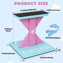 Wooden Cheer Stunt Training Stand with Non-Slip Pads, Cheerleading Balance Trainer Stable Base Cheer Flyer Stand for Flexibility Core Strength and Coordination Training