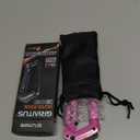 Multitool Carabiner with Pocket Knives, EDC Carabiners, Folding Serrated Knife, Can Bottle Opener, Rope Cutter, Screwdriver, Keychain Knife for Camping Hiking, Gifts for Women/Men (Pink)