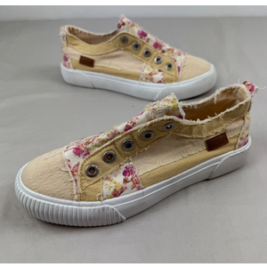 BLOWFISH MALIBU MALIA-B Women's Canvas Distressed Sneaker Shoe - FLORAL, G CHARLEE-K, 5