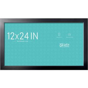 LaVie Home 12x24 Picture Frame Black, Panoramic Picture Frame for Wall Decoration, Classic Black Minimalist Style Suitable for Decorating Houses, Offices, Hotels1 Pack