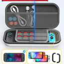 2 x Klipdasse Switch 2 Slim Case for Nintendo Switch 2 (2025)/Switch/OLED, Hard Shell Portable Case with Soft Lining, High Capacity, Lightweight, 10 Game Slots, Durable Ballistic Nylon-White