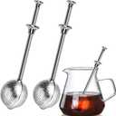 2pack Tea Ball, tea infuser for loose leaf tea, tea strainers for loose tea, stainless steel tea strainer, loose leaf tea steeper, easy clean, tea fine mesh strainer reusable (primary color)