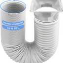 Portable Air Conditioner Hose Kit 5.9" Dia 59" Length Universal AC Hose with Adapter Flexible Exhaust Hose and AC Unit Tube Connector for Portable Air Conditioner Vent AA02