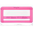 Dream On Me Lilibet Mesh Safety Bed Rail in Pink for Twin, Full and Queen Size Bed, Bed Rail for Toddler