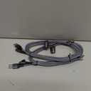 AINOPE USB to USB C Cable [2-Pack, 6.6ft] 3.1A Type C Charger Fast Charging, Right Angle USB C Cable for iPhone 17 Carplay Cable, Galaxy S10+ S10 S9, Note 10 9, LG V30, Moto, iPhone 16 15 Charger Cord (Grey)