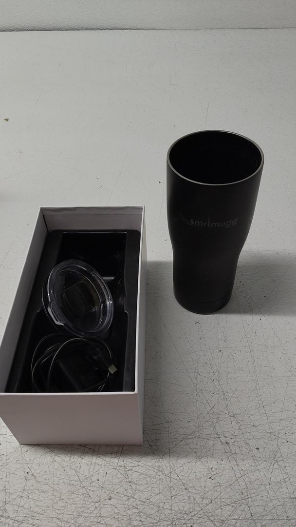 X Heated Coffee Mug 19 oz., 8 Hour Battery Life, Self-Heating, Adjustable Temp Controlled, LCD Screen, One Button Temperature Adjustment, Includes Cover with Magnetic Slider (Black) (Black)