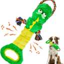 YINEYA Tough Dog Toys for Aggressive Chewers, Interactive Tug of War Dog Toy to Keep Them Busy, Dog's Squeak Toys for Large Dogs, Dogs Chew Toy for Teething