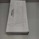 Wireless Keyboard and Mouse, Trueque Silent 2.4GHz Cordless Full Size USB Mouse Combo, Long Battery Life, Lag-Free for Computer, Laptop, PC, Windows, Mac, Chrome OS (White)