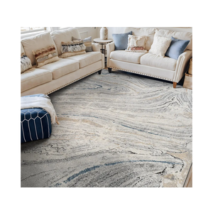Rugshop Marble Swirl Distressed Gray Area Rug 5' x 7' Ideal for Medium Living Rooms, Bedrooms, or Under Dining Tables