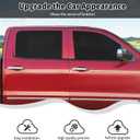 Polished Stainless Steel Chrome Window Sill Trims Compatible with 2014-2018 Chevy Silverado & for GMC Sierra Black Outer Window Sills Trims Accessories Exterior 4ps