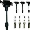 PLA04 Ignition Coils Pack with Spark Plugs for TOYOTA 2.5L CAMRY 2018-2024, RAV4 2019-2025, 2.0L COROLLA 2020-2025, LEXUS 2.5L ES250 2021-2025, NX250 2022-2025 etc, OE# 90919-02276, 90919-A2009, UF848