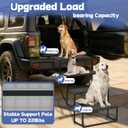 Dog Steps for Car, Truck, SUV, Dog Stairs for Car with Upgraded Non-Slip Surface, Foldable Dog Ramp for Car, Pet Stairs for Large Dogs, 4 Steps
