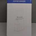 Conical Burr Coffee Grinder Electric, Espresso Coffee Bean Grinder for Home Use Adjustable 48 Grind Settings, 35s Precision Timer, Stainless Steel, Anti-Static for Pour Over/Drip/French Press (Upgraded Silver)