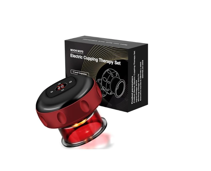 MOCHI MCFD Electric Cupping Therapy Set, Smart Dynamic Cupping Machine Cupping Device Cellulite Massager 3 in 1 Massage Vacuum Therapy Machine Scrapping Cupping Tool, 12 Levels Temperature & Suction