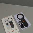 KUIIYER Pet Microchip Scanner, Rechargeable RFID EMID FDX-B (ISO 11784/11785) Micro Chip Reader with LCD Screen Display & 500 Storage Records, 15 Digit Pet Chip Scanner for Dog/Cat/Pig/Animal