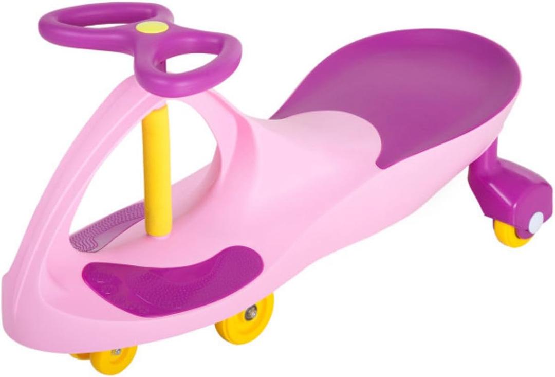 Wiggle Car - Ride on Toy for Ages 3 and Up - Toddler Ride on Toys with no Batteries, Gears, or Pedals Just Twist, Wiggle, and Go by Lil Rider (Pink), Large