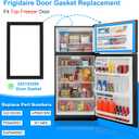 Upgraded 242193209 Freezer Door Gasket Compatible with Frigidaire Freezer Door Gasket Replacement AP5807083 3513465 PS9493821 Kenmore Refrigerator Door Gasket Seal, Freezer Seal Replacement Black