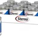 Sterno Fuel Cans - 6-Hour Burn, (12-Pack) Chafing Dish Fuel Can Burners for Food Warmer, Resealable Twist Chafer Fuel Canned Heat, Handy Wick