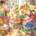500 Piece Jigsaw Puzzles for Adults, Artist's Studio Puzzle with HD Poster, Precise Interlocking Dust-Free, Home Decor, Family Games, Holiday Party Gift, 19.3x 13.7in