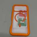 seacosmo for iPhone 17 Pro Max Case, Full Body Bumper with Built-in Tempered Glass Privacy Screen and Camera Lens Protector, Compatible with MagSafe, Shockproof 17 Pro Max Phone Case, 6.9", Orange