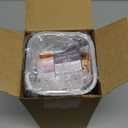 40 Pack Mini Cake Pans with Lids, 5oz Square Aluminum Foil Brownie Baking Cups, Muffin Tin Ramekins, Disposable Dessert Cupcake Cups for Wedding Birthday Party, Gold