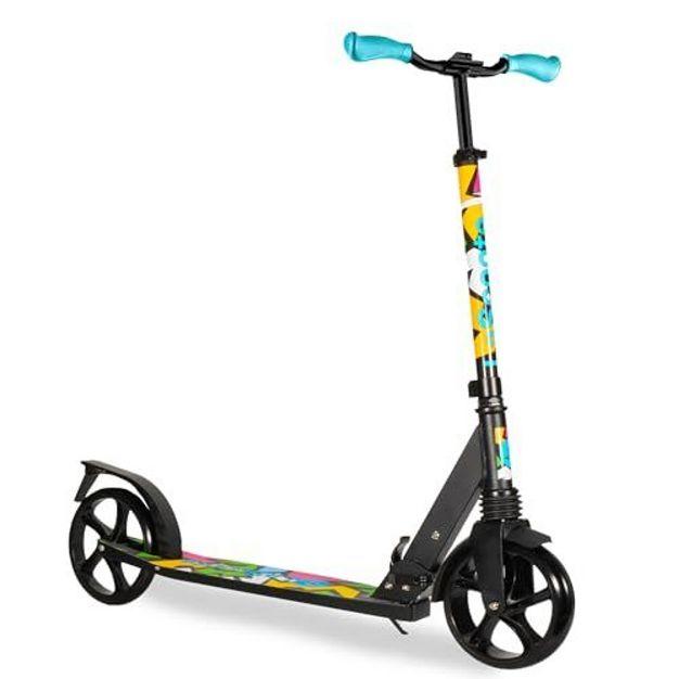 Lascoota Kick Scooter for Adults & Teens. Perfect for Youth 12 Years and Up. Lightweight Foldable Adult Scooter - Teen Retro