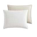 Nautica - Queen Comforter Set, Reversible Cotton Bedding with Matching Shams, Medium-Weight, Oeko-Tex Certified (Saybrook Beige)