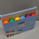 SEETOOOGAMES Bingo Daubers Dot Markers - Mixed Colors Set of 6 Pack - for Toddler Arts and Crafts (Red, Orange, Yellow, Green, Blue and Purple)