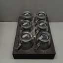 Mfacoy Glass Coffee Mugs Set of 6, Clear Large Coffee Mug 15 Oz With Handles for Hot Beverages, Clear Mugs for Tea, Cappuccino, Latte, Espresso Coffee, Juice, Glass Coffee Cups