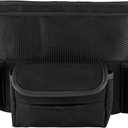 Car Large Capacity Storage Bag ，Car Seat Middle Storage Mesh Pocket Multifunctional Car Flip Fur Organizer with Car Storage Bag ，Multi-Function Car Car Accessories Interior