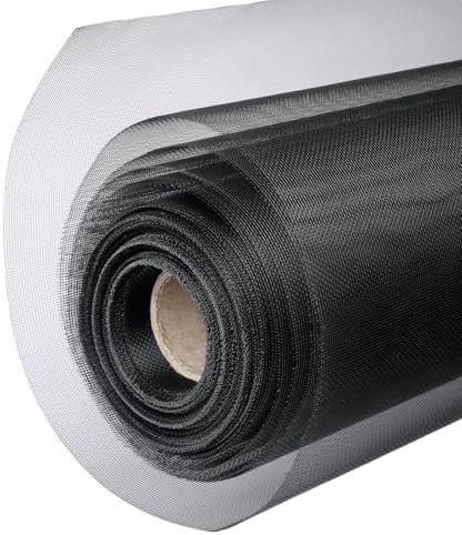 2 304 Black Stainless Steel Robust & Shielding Window Screen Replacement Mesh Screen, 39IN x 10FT, Perfect for Windows, Doors, Patios & Pets, Mosquito-Proof, Sturdy Screen Mesh Roll (20 Mesh)