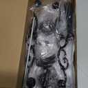 Black Candelabra Candle Holders for Pillar Candles 10.6 inch Tall, 5 Candle Candlestick Holder for 1/2-1 inch Taper Candles Halloween Candelabra Decoration Easy Assembly (Black)