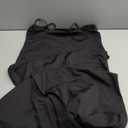 PRIMODA Women's Spaghetti Strap Bodycon Maxi Dress Long Formal Thigh-high Slit Club Wedding Guest Dress, L, Black