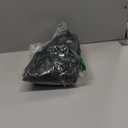 Naggoo Womens Wrap Dress V Neck Trendy Polka Dot Ruffle Short Sleeve Evening Mini Dress (Large, Solid Black)