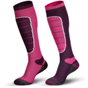 Hylaea Merino Wool Ski Socks, Cold Weather Socks for Snowboarding, Snow, Winter, Thermal Knee-high Warm Socks, Hunting (Medium, Purple, Pink  (3 Pairs))
