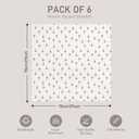 GLLQUEN BABY Receiving Blanket Boy Cotton Muslin Swaddle Blankets Girl Newborn Squares Breathable & Soft Thin Baby Blankets Cloths Double Absorbent Infant Swaddling Wrap - 6 Pack (Giraffe)